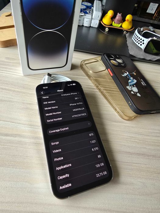 iPhone 14 Pro White 128gb eSIM | 85% Battery Health