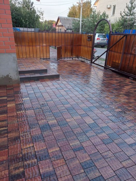 Укладка тротуарной плитки