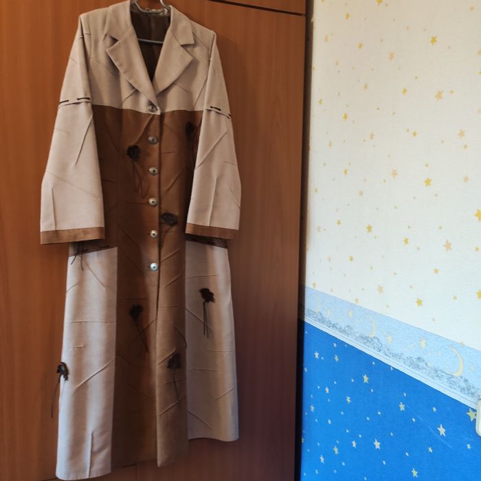 Плащ замшевый женский