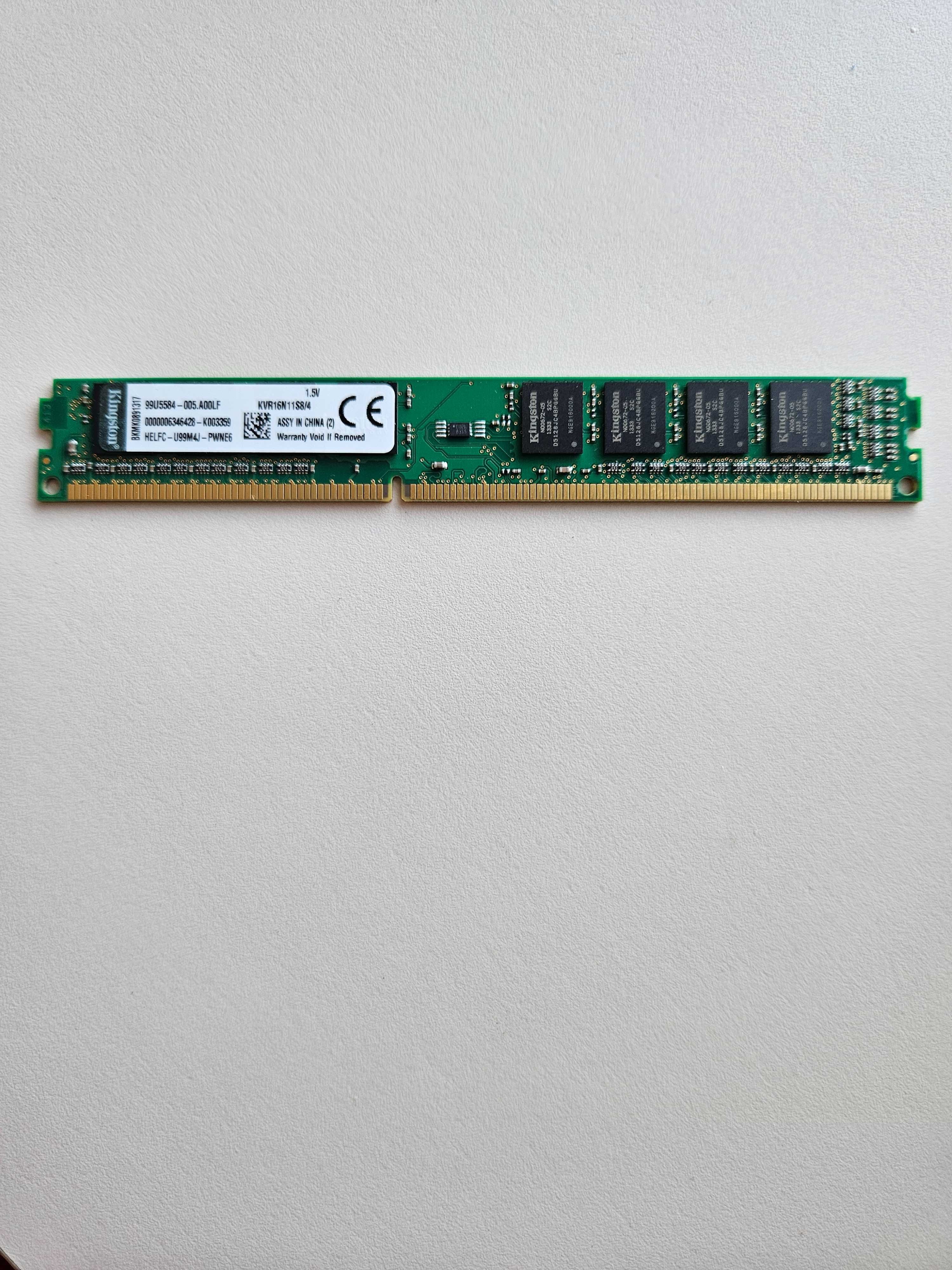 RAM 4GB 1Rx8 512M x 64-Bit PC3-12800 Kingston - 2бр.