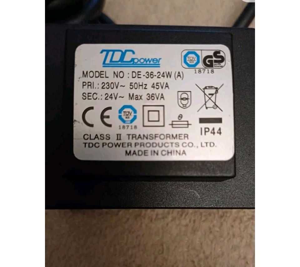 TDC Power DE-36-24W transformator alimentare impermeabil IP 44