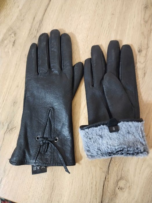 Перчатки женские б/у кожанные