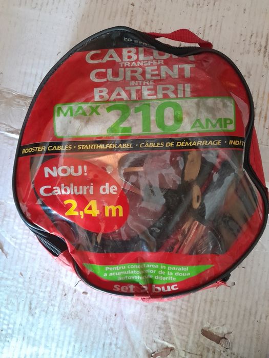 Set cabluri pornire auto,max 210 A.