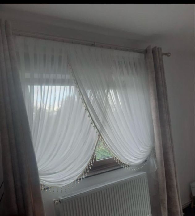 Vand 3 perdele de zi din matase premium