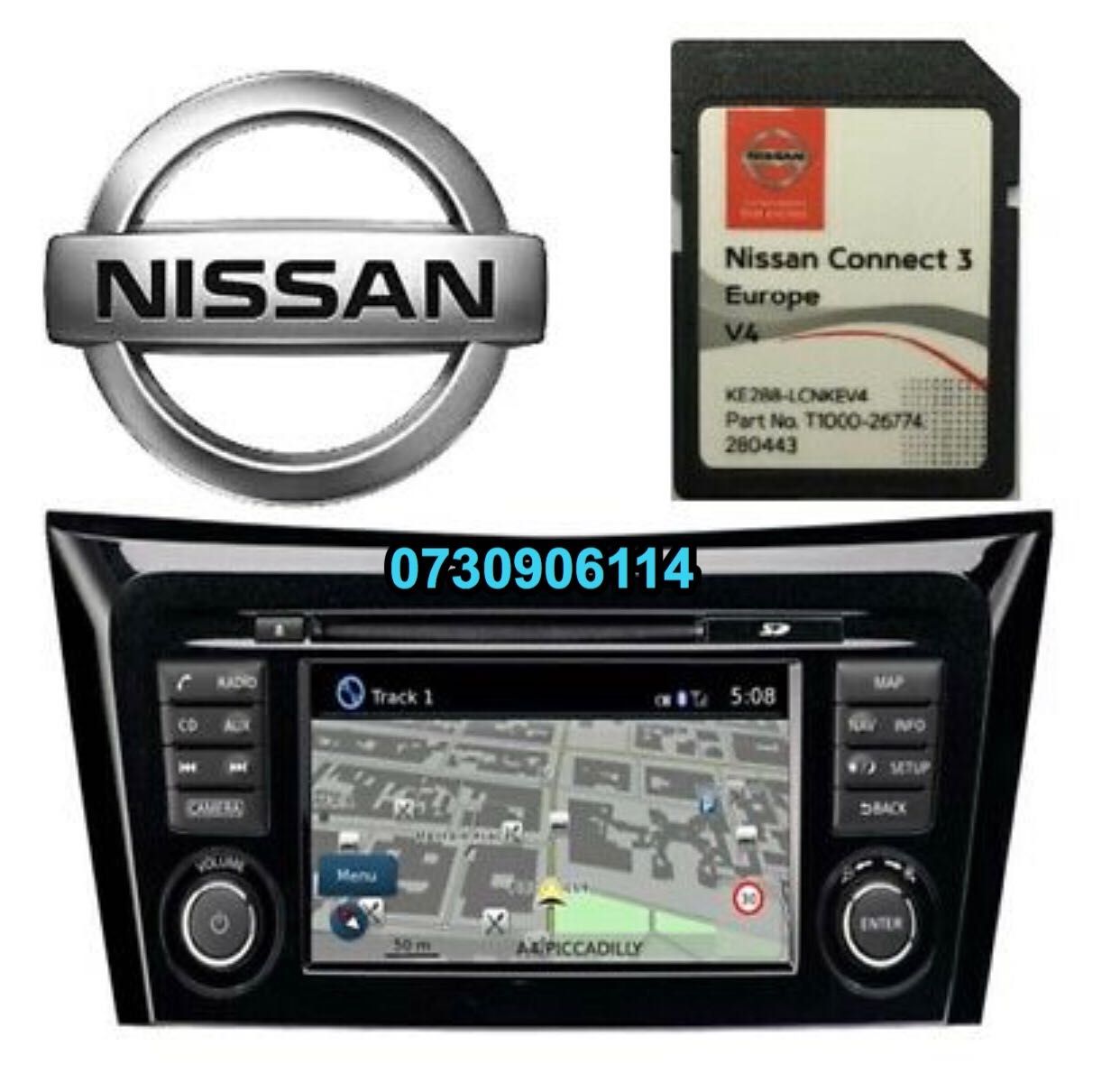 SD CARD navigatie Nissan Connect LCN 1 2 3 Juke XTRAIL Qashqai 2023