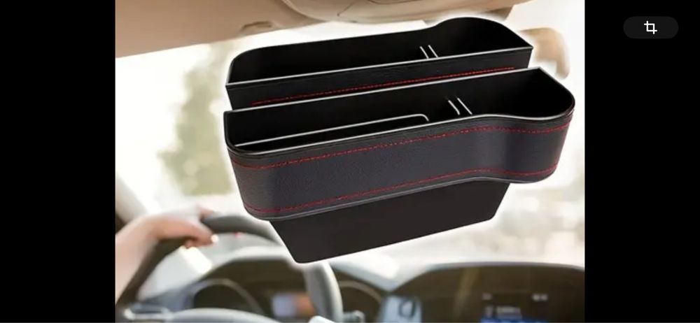 suport piele auto telefon si organizator masina, brat scaun