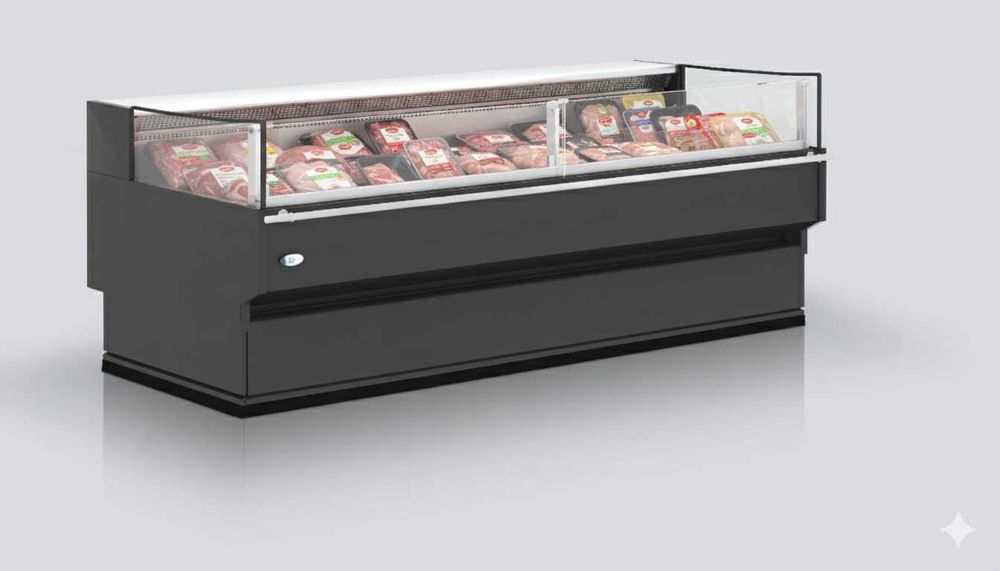 Щандова хладилна витрина 1875мм с вграден агрегат и депо