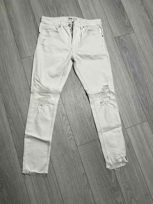 Blugi lungi albi marimea 40