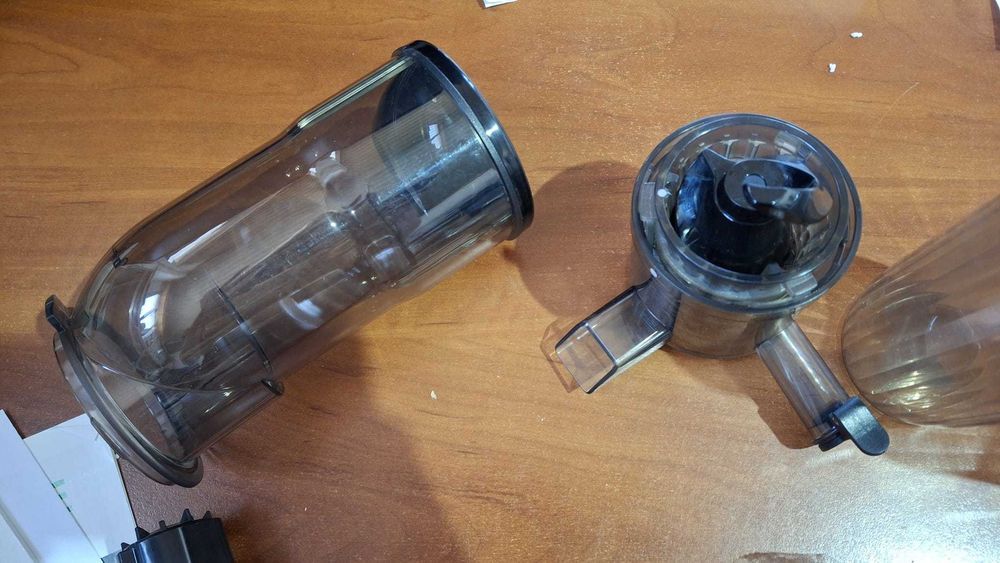 Storcator AMZCHEF, 250W, presare la rece, gura 85 mm, argintiu