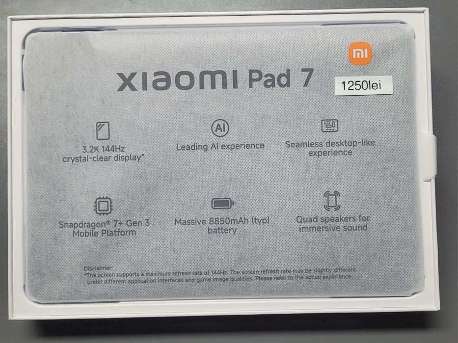 Magazin si in Rate 1250Lei Xiaomi Pad 7 Blue 8GB Ram cu 128GB