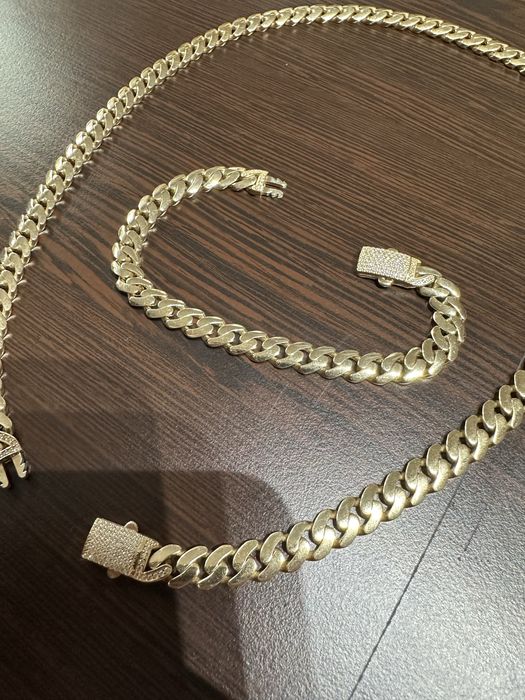 Lant cuban aur 14k turcia 585