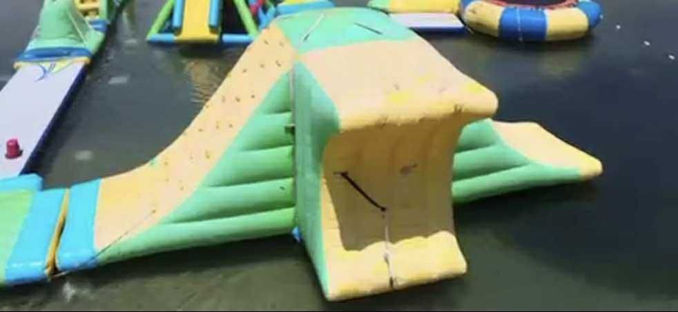 Надуваем воден парк, водни атракциони, водна пързалка