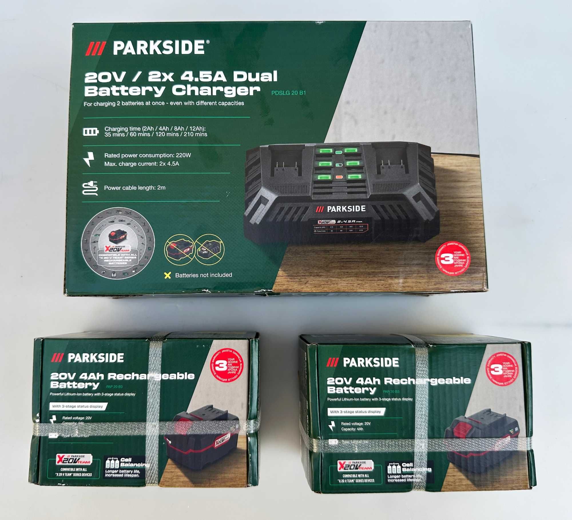Parkside PKSA 40-Li B2 - Акумулаторна резачка 2x20 4.0Ah