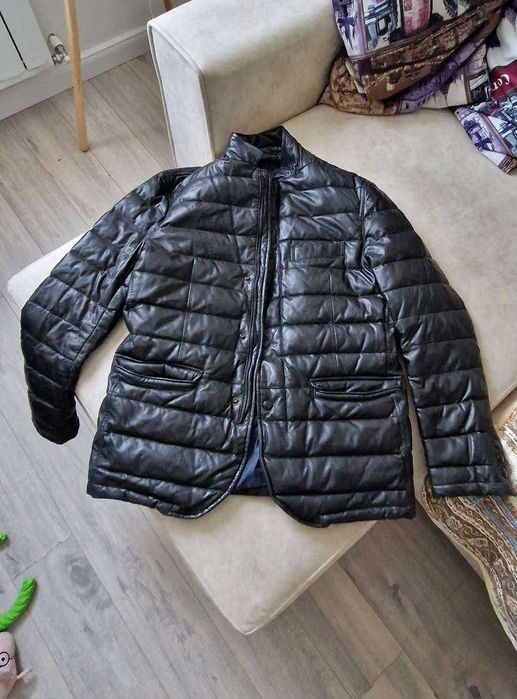 Куртка кожаная зимняя Massimo Dutti