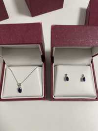 Set diamante și safire naturale 10K, Helzberg diamond SUA