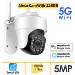 Cameră IP Tuya 5MP 5G WiFi Cameră de supraveghere video fără fir