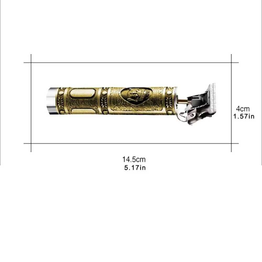 Тример за коса и брада Kemei KM-1974A, 5W, 1200 mAh, Бронз