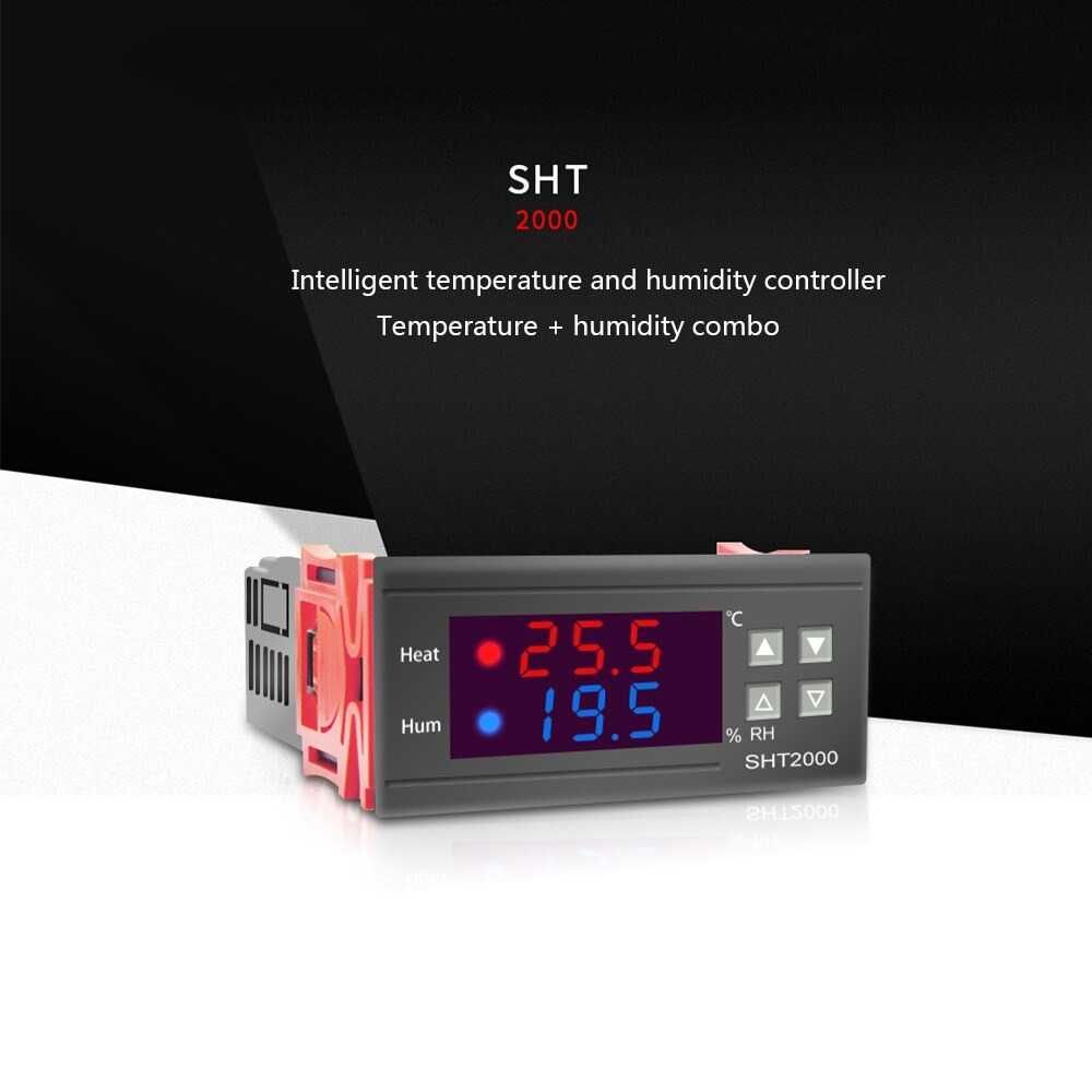 SHT-2000 Контролер за температура и влага терморегулатор на 220V 10A