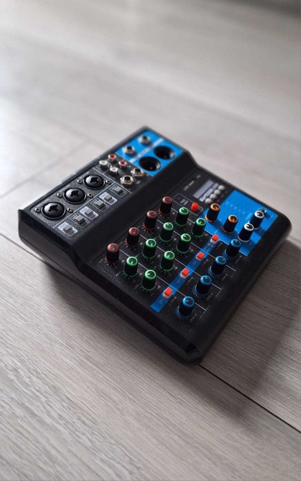 Mixer audio DJ 5 canale–USB/Bluetooth, efecte+EQ Sunet profi oriunde!