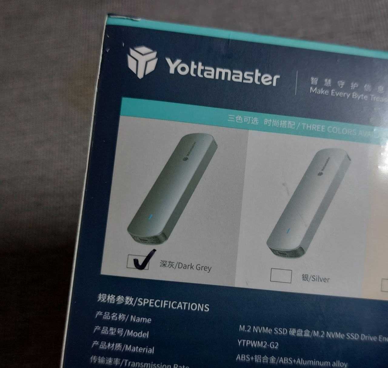 Rack SSD Yottamaster M.2 NVMe 10gbps