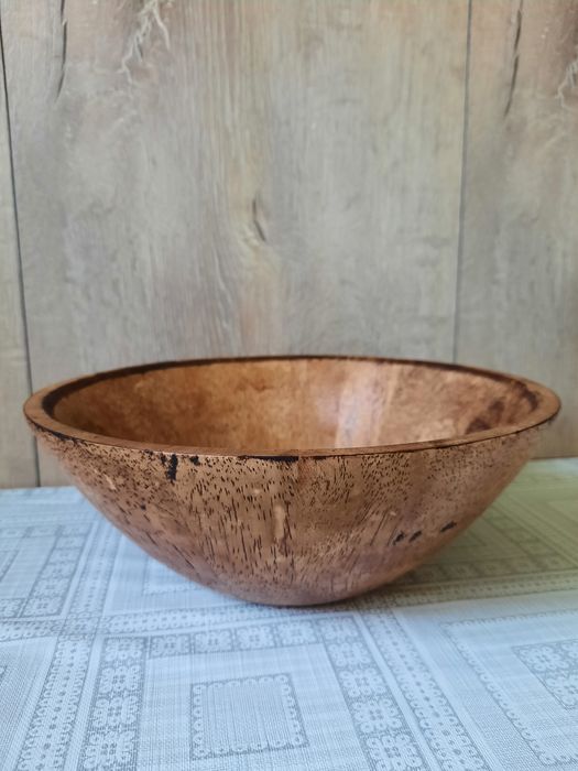 Bol si spatulă confecționae din lemn