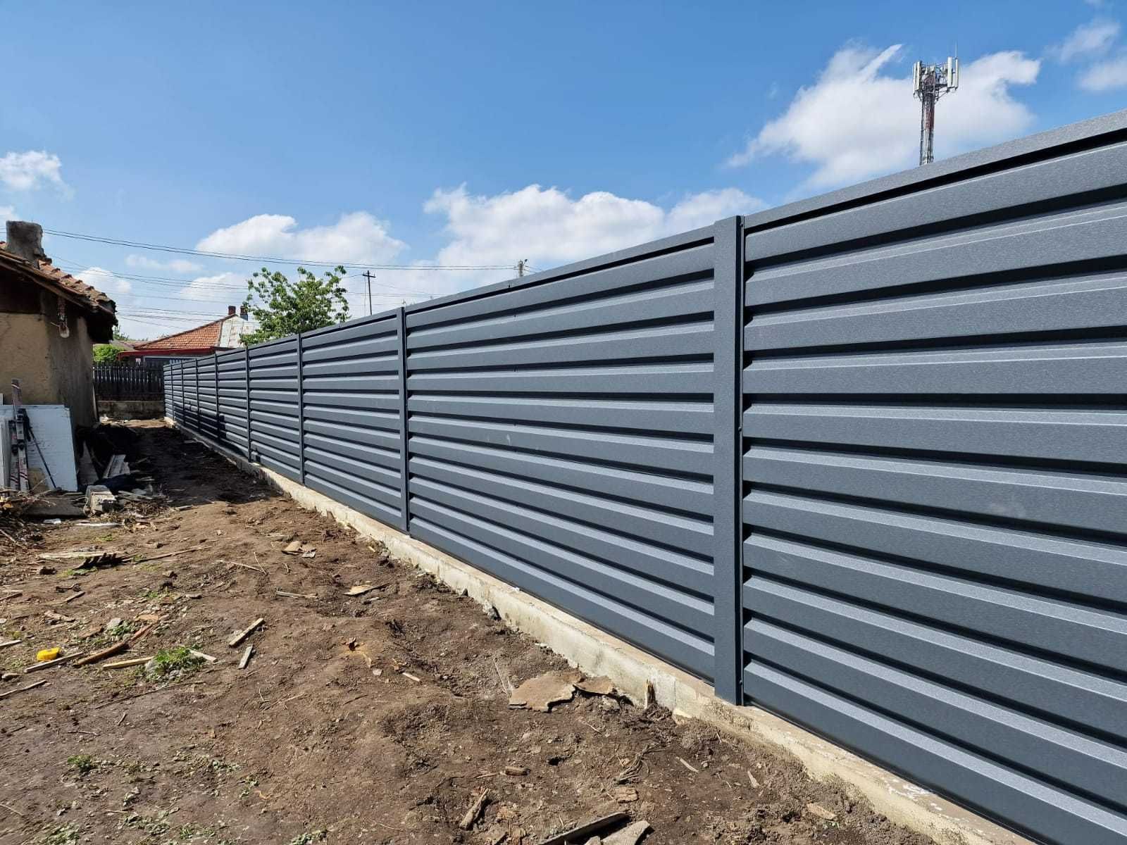 Construim garduri din panou jaluzele, sipca metalica, BCA tabla plasa