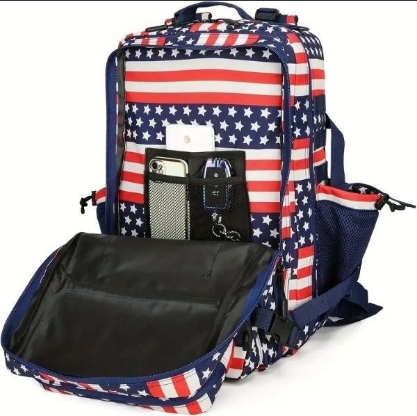 Aprox 50 litri rucsac cu tematica steag American marfa