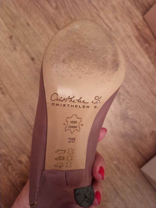 Pantofi Musette 39 toc de 9 piele naturala superbi