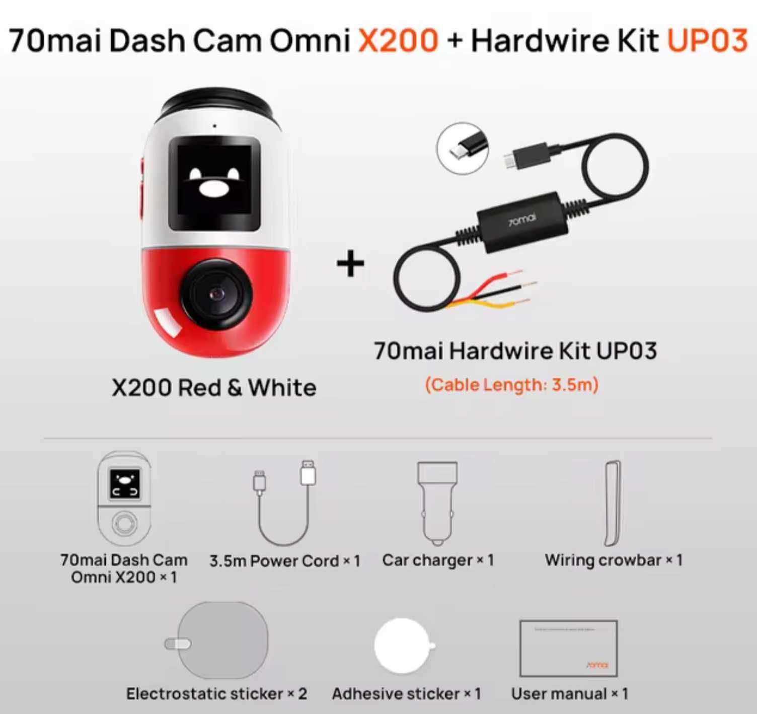 Видеорегистратор 70mai Omni X200