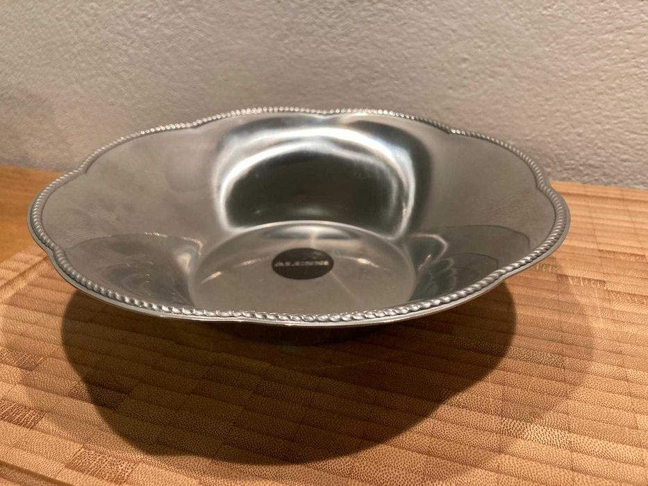bol inox Alessi Italia din anii 1960 cu eticheta