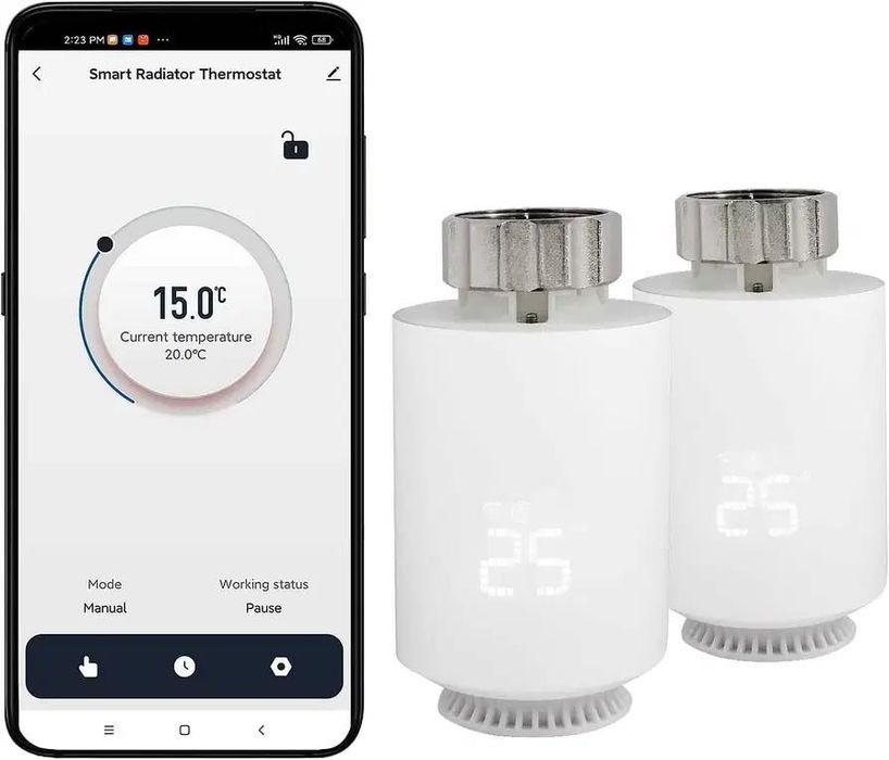 Смарт WiFi термоглава за радиатор, различни видове - комплект 2 броя