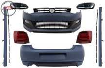 Pachet Exterior cu Faruri si Stopuri VW Polo 6R 6C (2009-2017) R-Line Design Semna- livrare gratuita