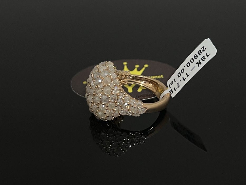 Bijuteria Royal CB : Inel cu 89 diamante naturale 4,96ct 11,71gr 18k