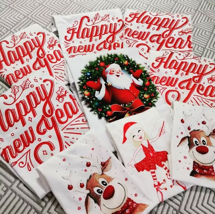 Продам футболки с новогодними принтами!Размер XXL,