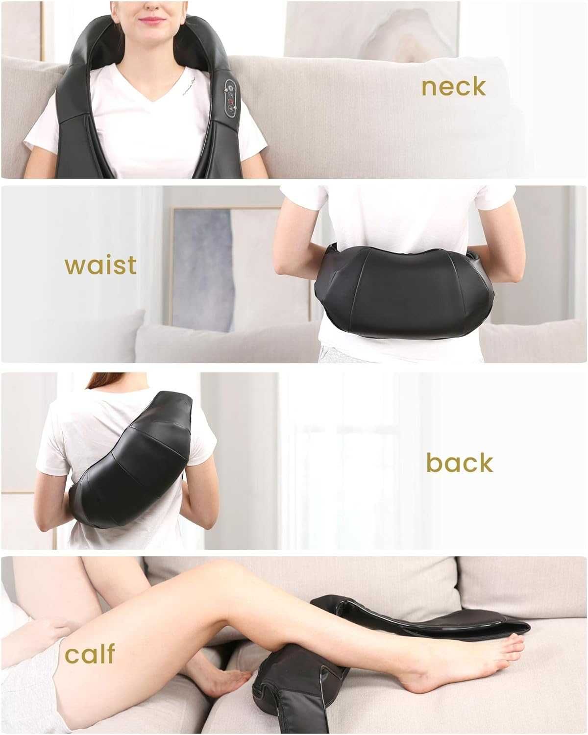 Масажор Shiatsu Neck and Back Massager with Soothing Heat,Ново