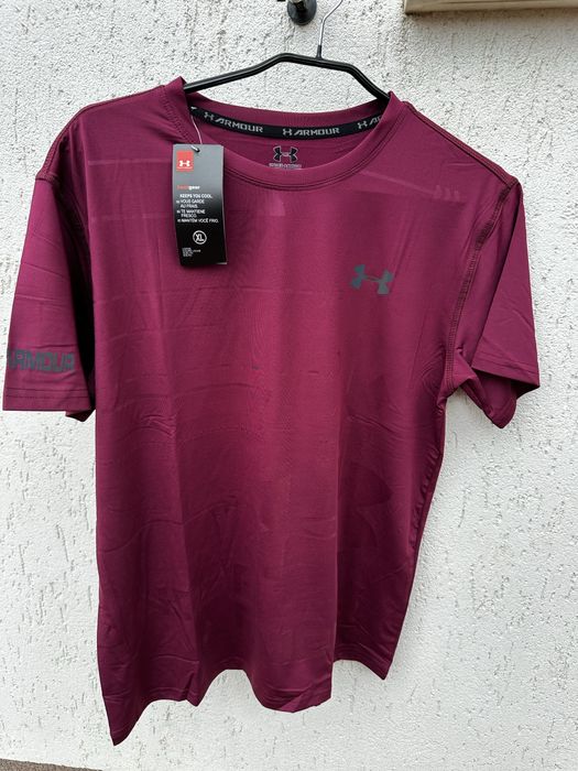 Tricou under amrour burgundy