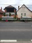 Remorca inox pentru transport struguri cu șnec și pompa
