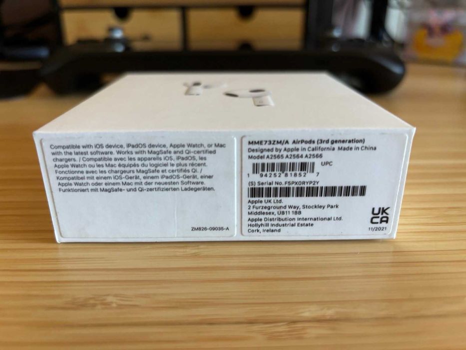 Оригинални безжични слушалки Apple Airpods 3 MagSafe