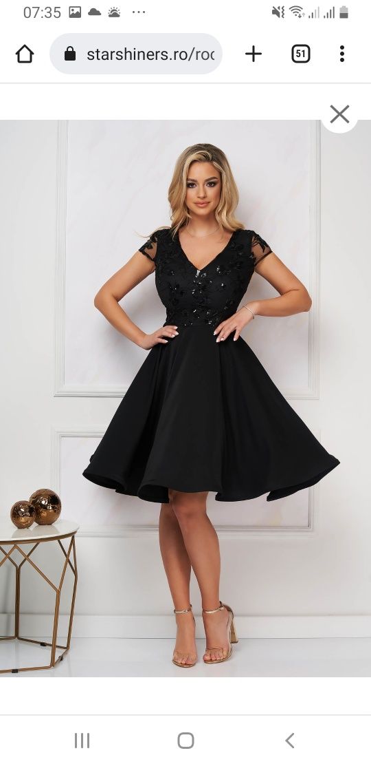 Rochie starshiners neagra xxl