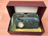 Ново Стилно преспапие, Мрамор, с Японски часовник, Луксозна опаковка