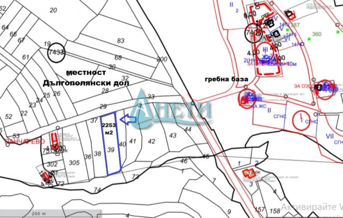 Продава се Парцел в с. Панчарево, Област София-град - 2253 кв.м за 14 €/кв.м - Снимка #1