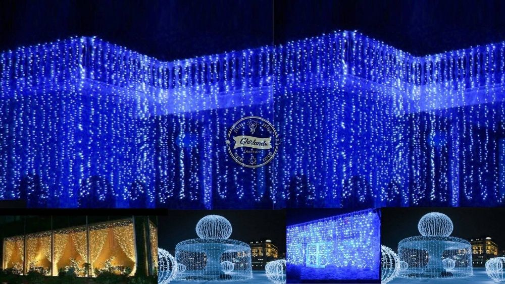 Perdea Luminoasa exterior cauciucata premium,lungime 3m/3m,perdele IP6