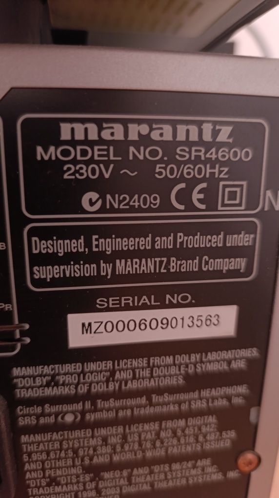 Ресивър SR4600 
Marantz SR4600