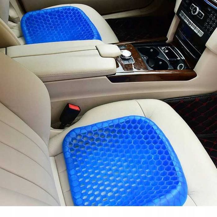 Силиконова ортопедична гел възглавница Egg Sitter, Синя