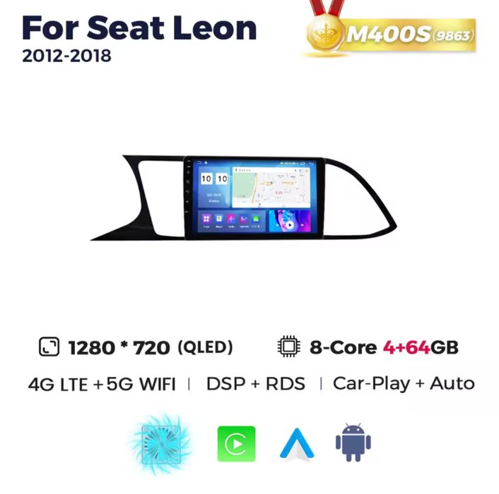 Seat Leon 3 MK3 5F 2012-2018 carplay android auto