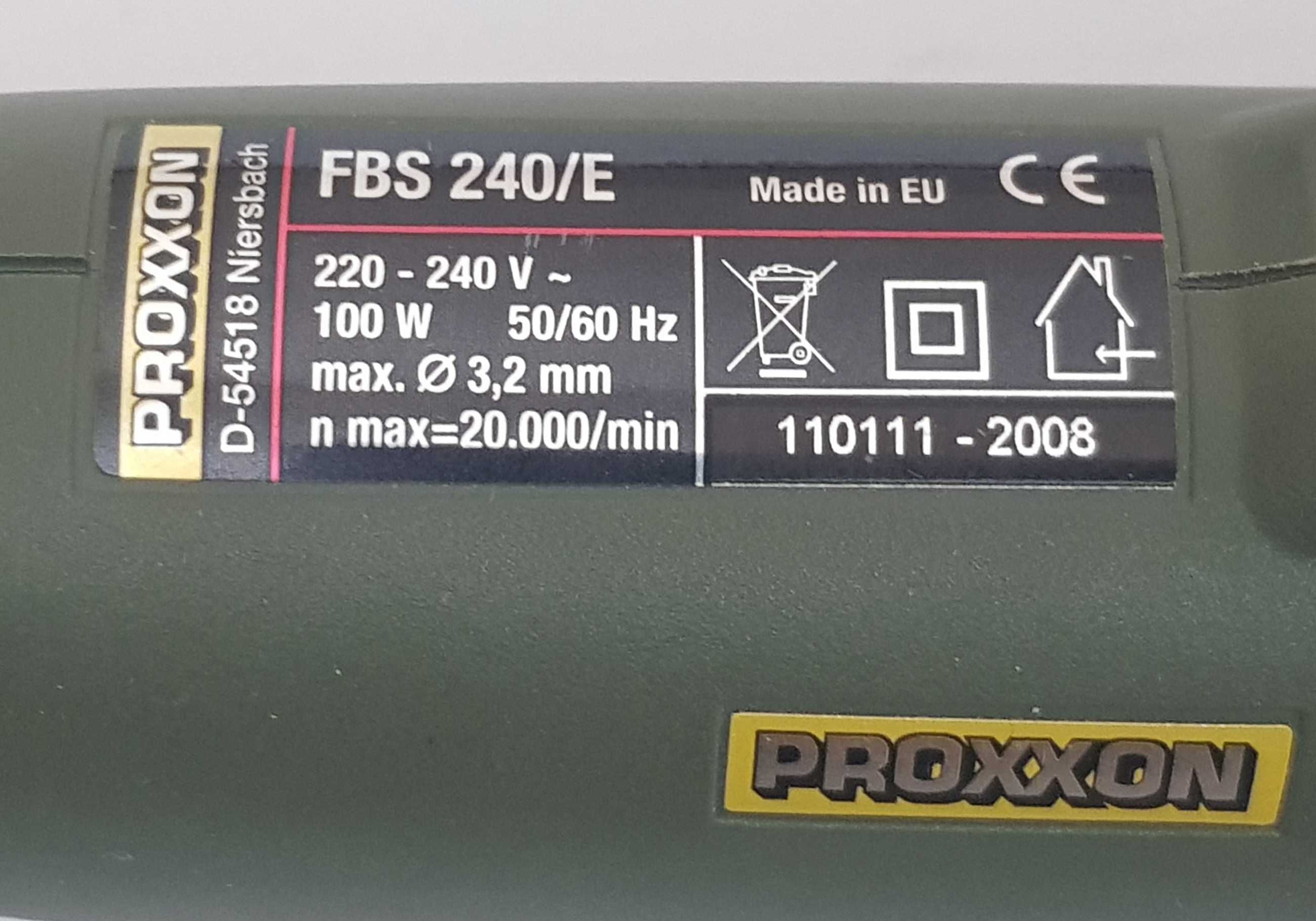 Freza de mana Proxxon model FBS 240/E cu mandrina la 220Volti 100W