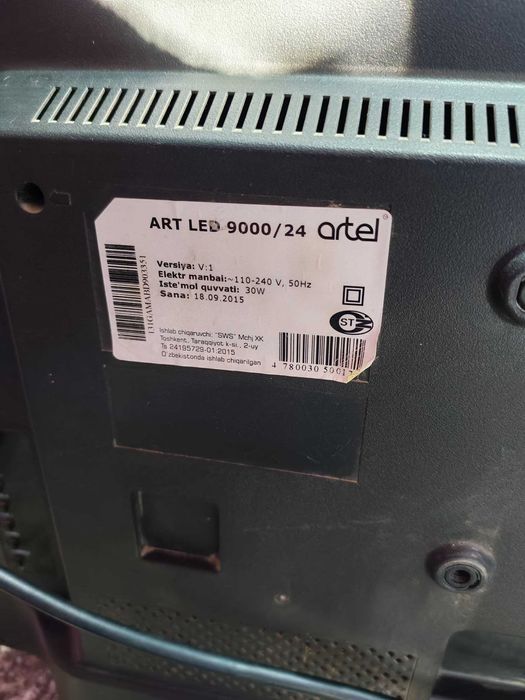 artel orgina tv sotiladi yangidek korsatishi ideyal