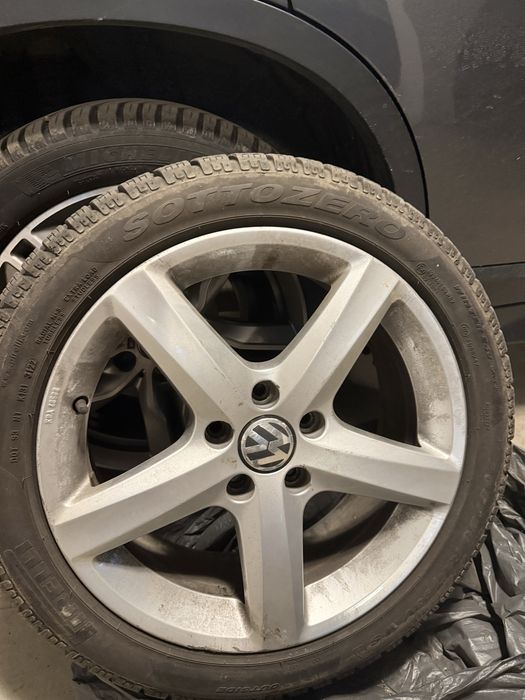 Jante vw 17 cu anvelope 205/50R17 iarna