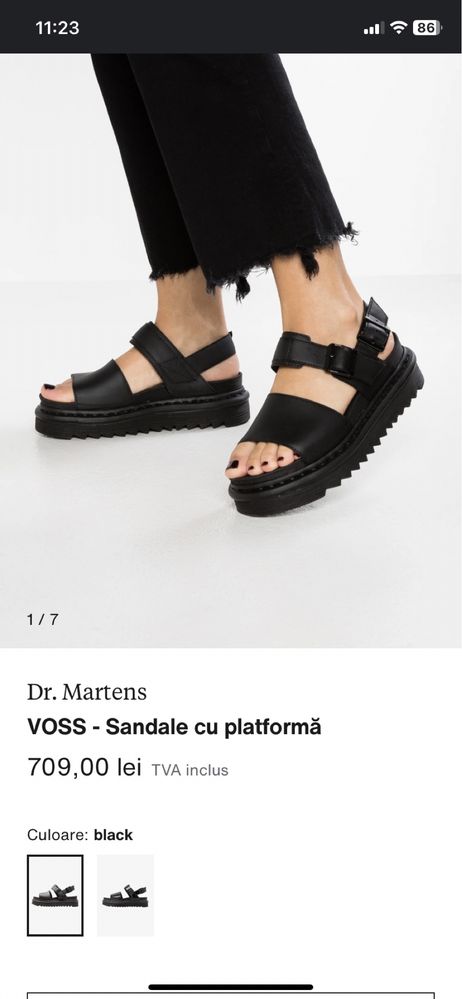Sandale cu platforma,Dr. Martens ,marime 39