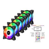 Kit ventilatoare 6 BUC NOI cu Telecomanda și HUB upHere RGB LED PC Fan